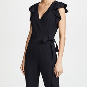 A.L.C. Wilder Jumpsuit Black Tie Waist Size 2 NWT